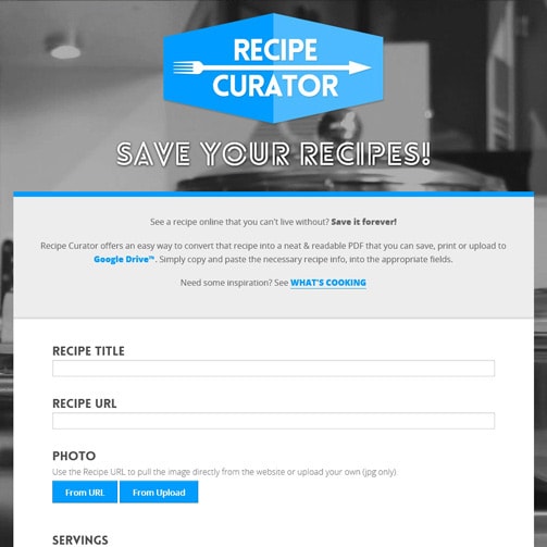 Recipe Curator